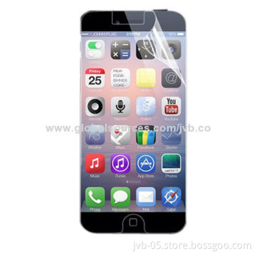 Clear Mobile Phone Screen Protector for iPhone 6, Guarantee Size, 0.126mm Thickness